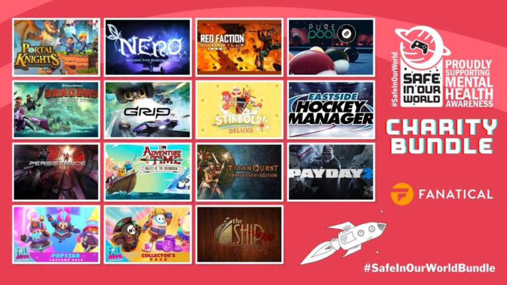 Fanatical and Safe In Our World charity bundle lineup
