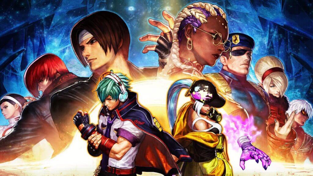 King of Fighters logo with characters in background, King of Fighters Release, SNK Corporation release