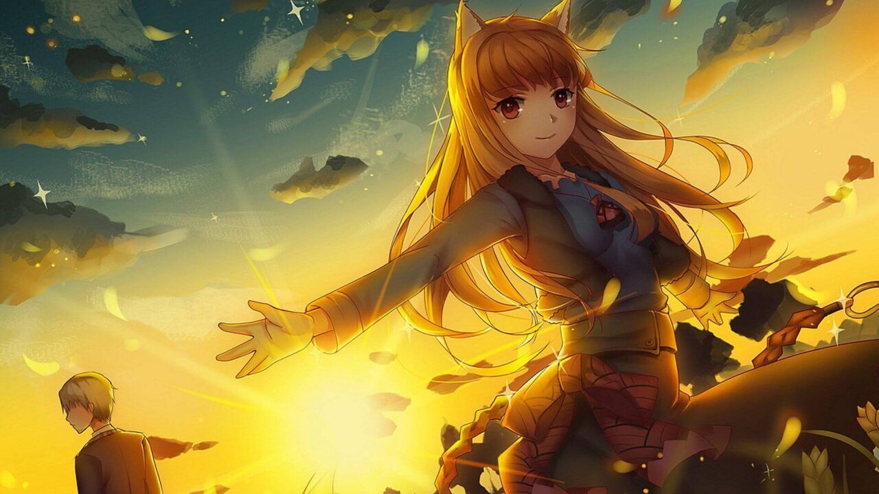 Anime Spice and Wolf HD Wallpaper by ELfy