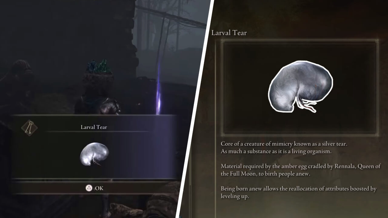 Elden Ring: Character Respec and Larval Tear locations