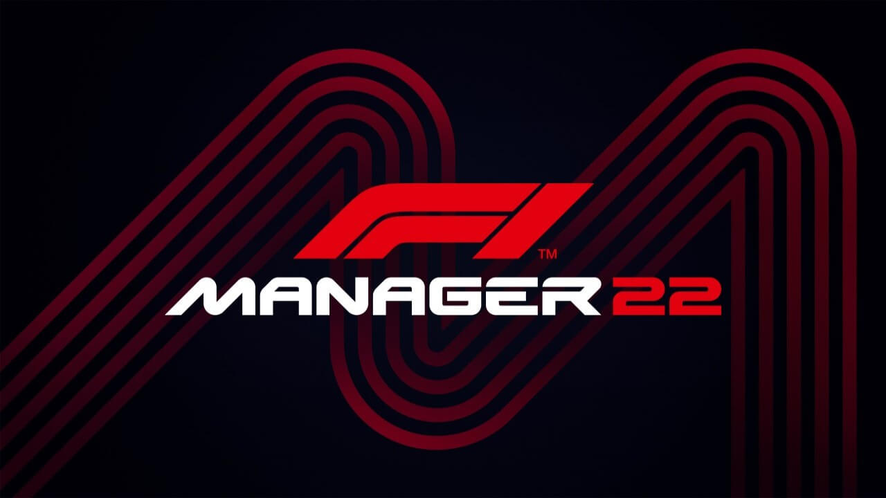 F1 Manager 2022 logo with background, F1 Manager 2022 release, Frontier Developments game