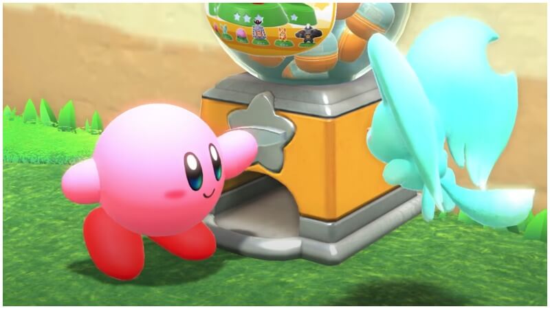 Kirby and the Forgotten Land for Nintendo Switch Gameplay Screenshot - Kirby and Elfilin
