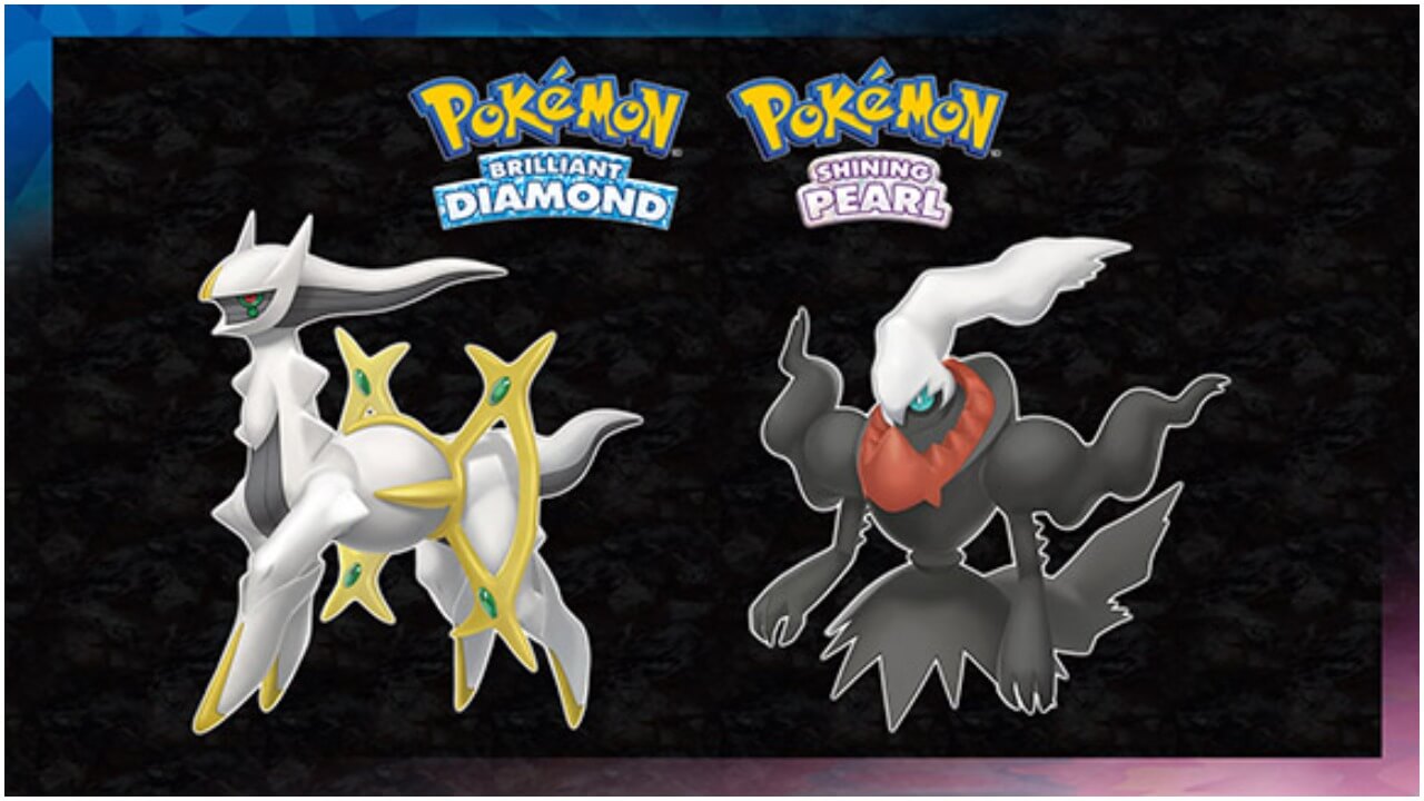 Pokémon Brilliant Diamond and Shining Pearl - Arceus and Darkrai Official Distribution Image