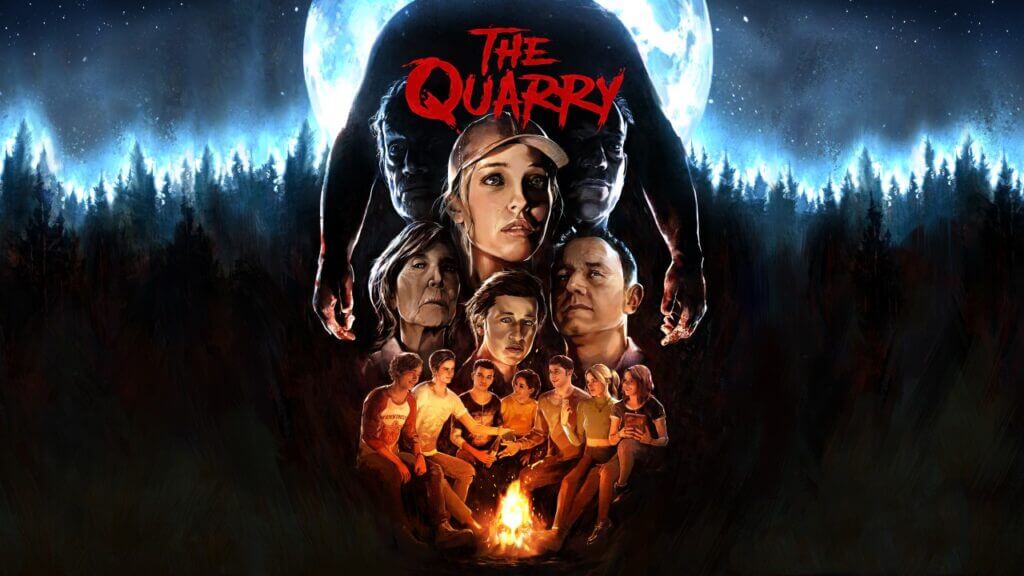 The Quarry logo with characters in background, The Quarry announced, Supermassive release