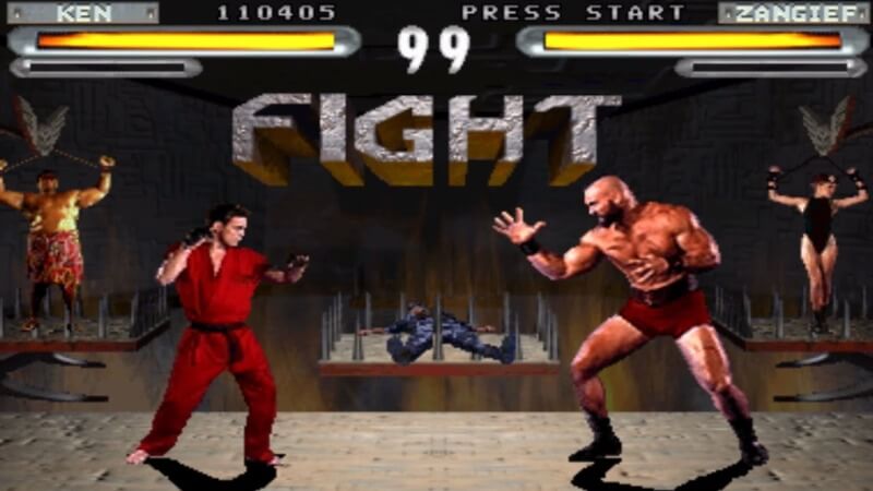gameplay from the video game adaptation of street fighter