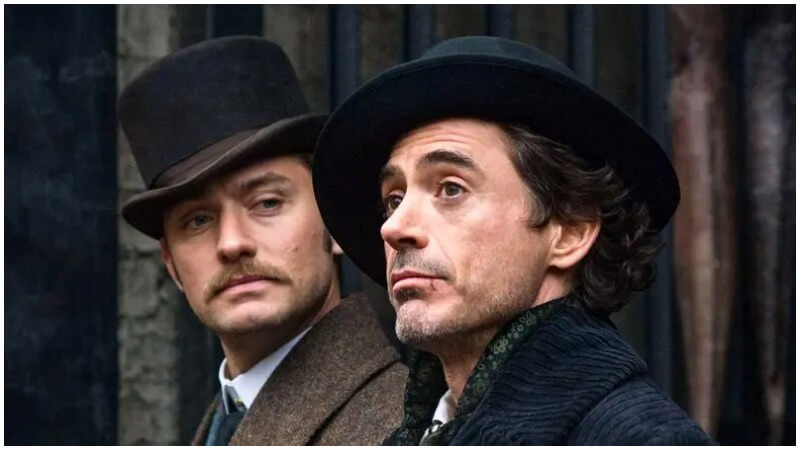 Robert Downey Jr. Sherlock Holmes and Jude Law John H. Watson Screenshot - HBO Max Spin-Off Series Image