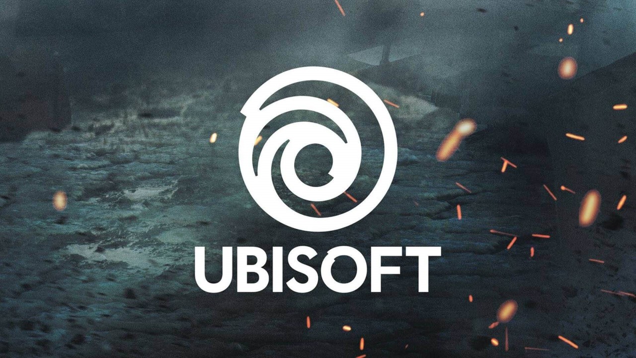 Ubisoft logo on background,Ubisoft cut off service, Ubisoft games