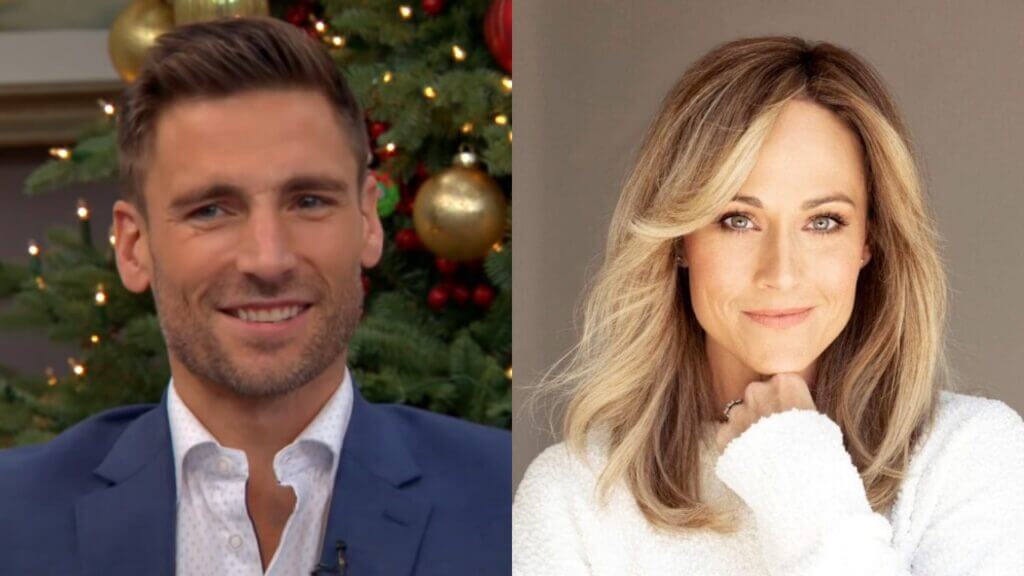 Andrew Walker (left) and Nikki DeLoach (right), hallmark movies and mysteries
