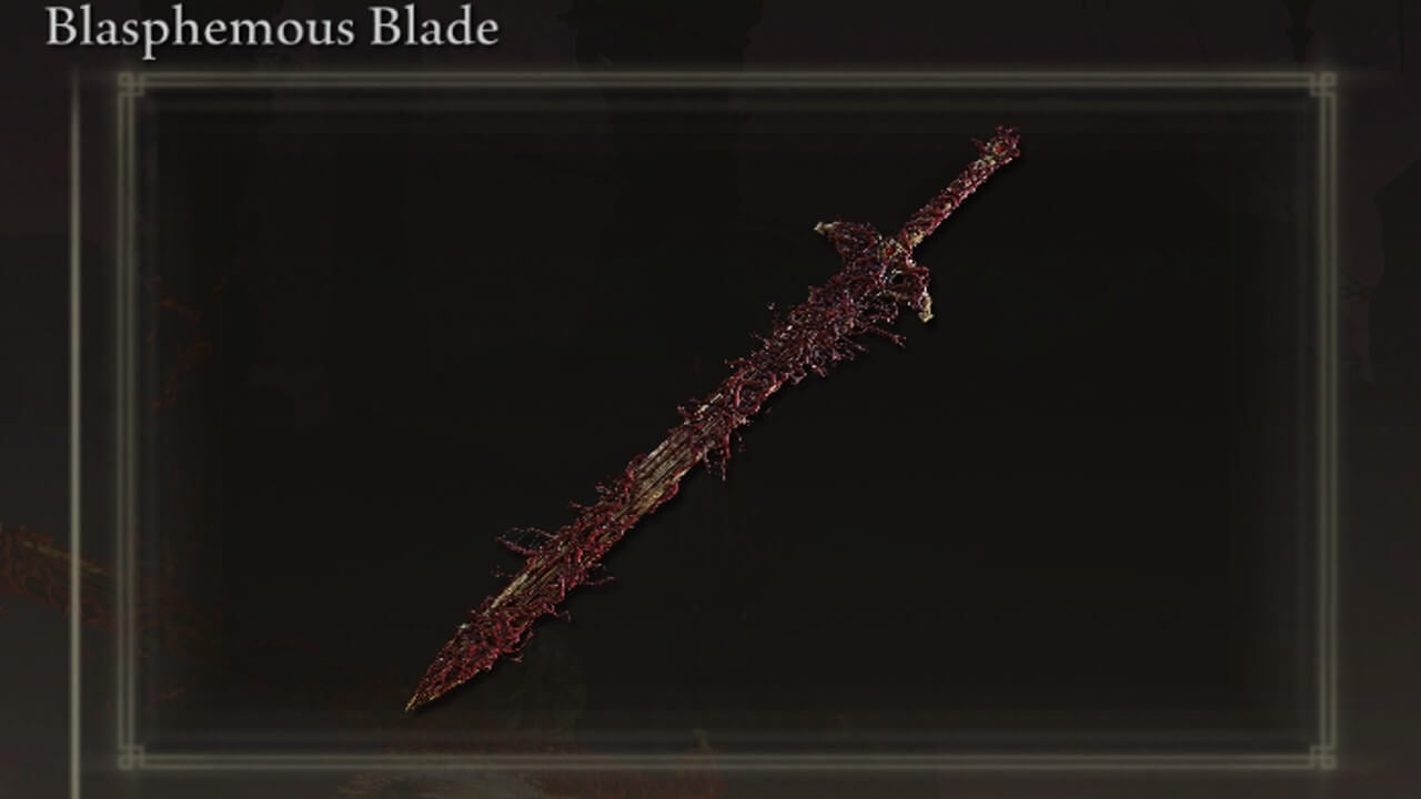 Elden Ring How to Get the Blasphemous Blade The Nerd Stash