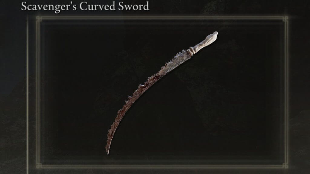 Elden Scavenger's Curved Sword, How To Get The Scavenger's Curved Sword