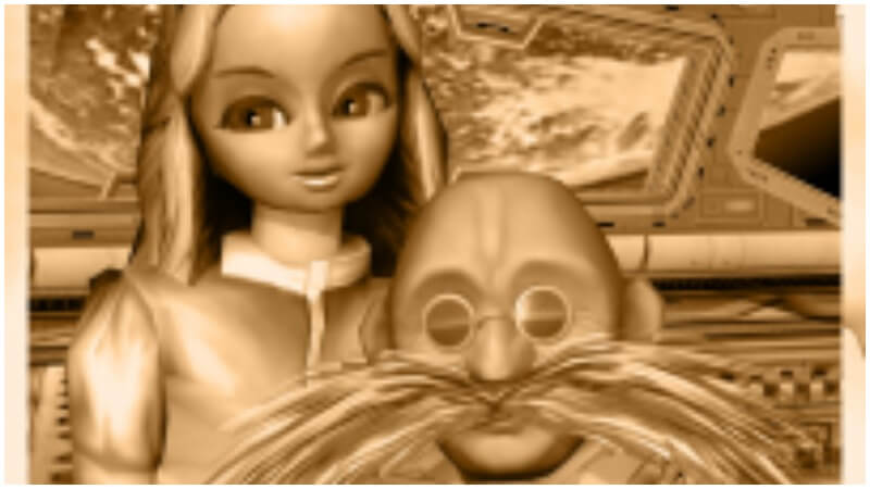 Maria and Gerald Robotnik in Sonic Adventure 2