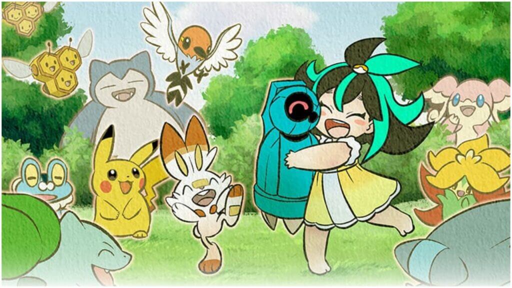 Pokémon UNITE Manga - Come Over to Aeos Island! Official Key Art
