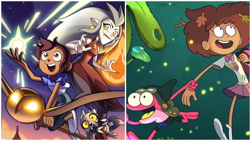 The Owl House and Amphibia Official Promo Art