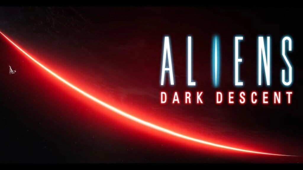 Aliens Dark Descent title artwork with logo, Aliens Dark Descent trailer, Tindalos Interactive game