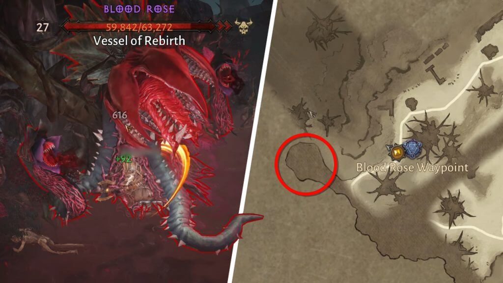 Diablo Immortal Blood Rose Map Location