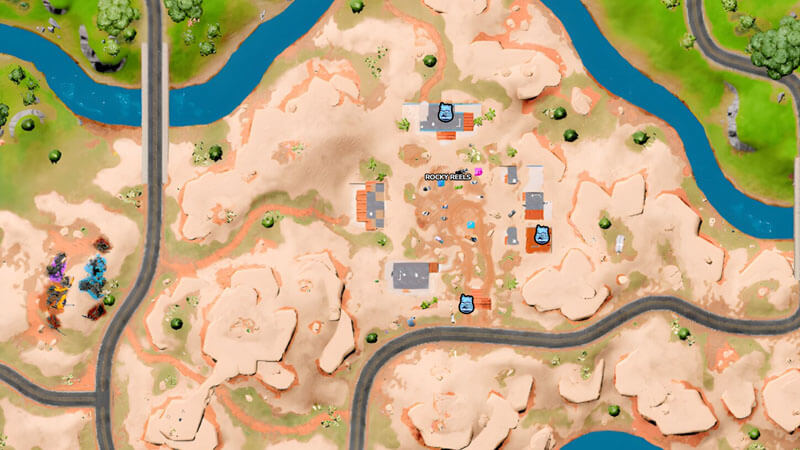 Fortnite Tover Token Rocky Reels Location Map