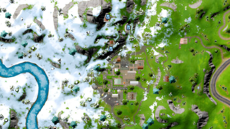 Shifty Shafts Location Map