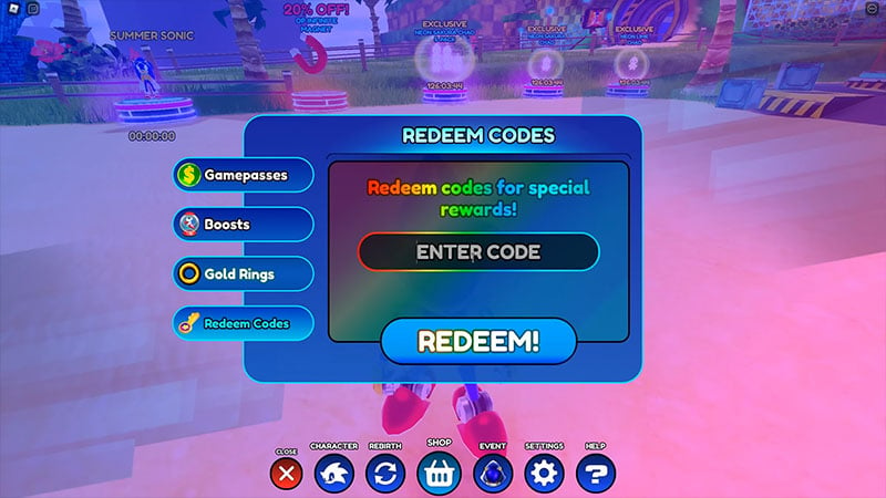 Roblox Sonic Speed Simulator How To Redeem Codes June 2022