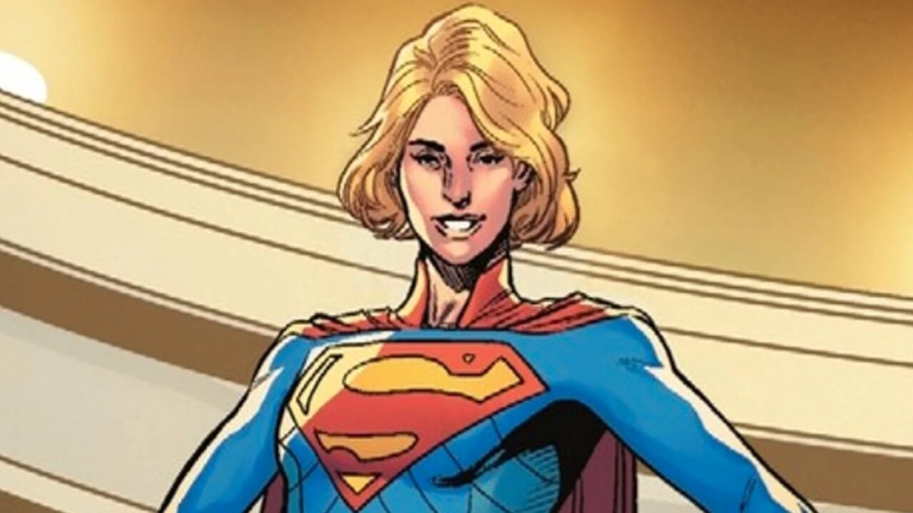 Supergirl in her new costume