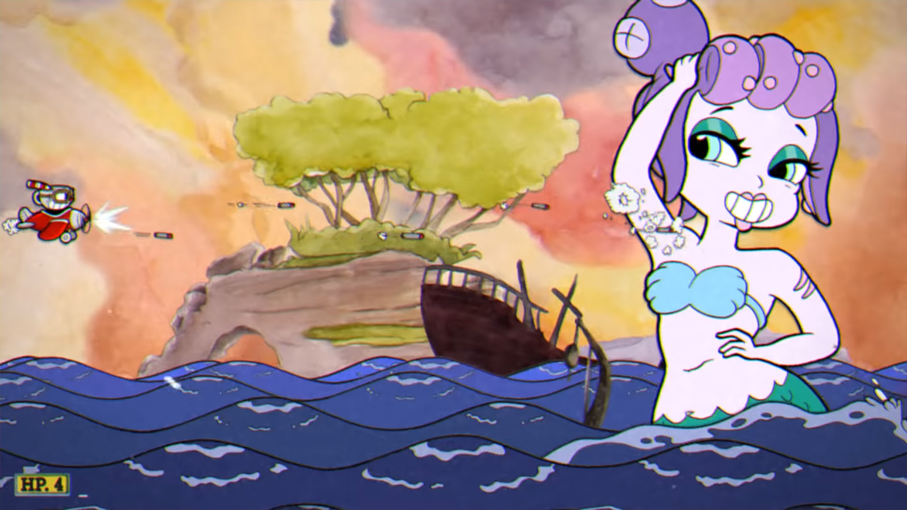 Cuphead cala maria. Боссы Cuphead Cala Maria. Капхед босс Русалка.