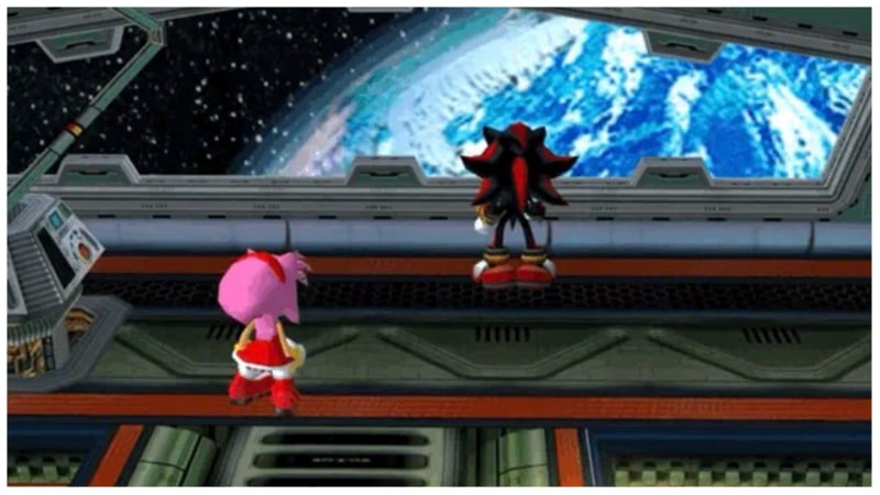 Shadow and Amy in the Space Colony Ark 