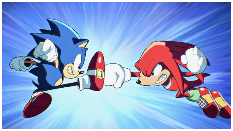 Knuckles VS Metal Sonic 