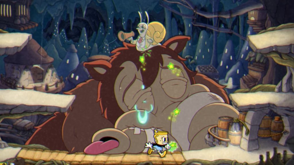 how to defeat moonshine mob cuphead delicious last course