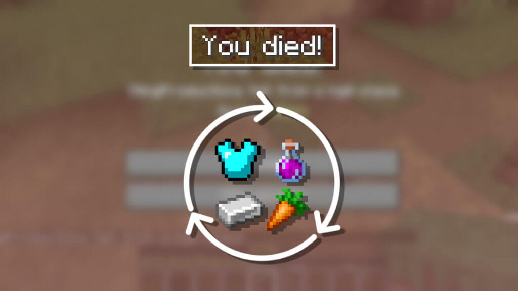 Minecraft How to Keep Inventory When You Die
