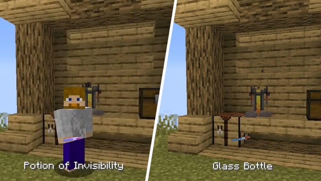 Minecraft How to Make Potion of Invisibility