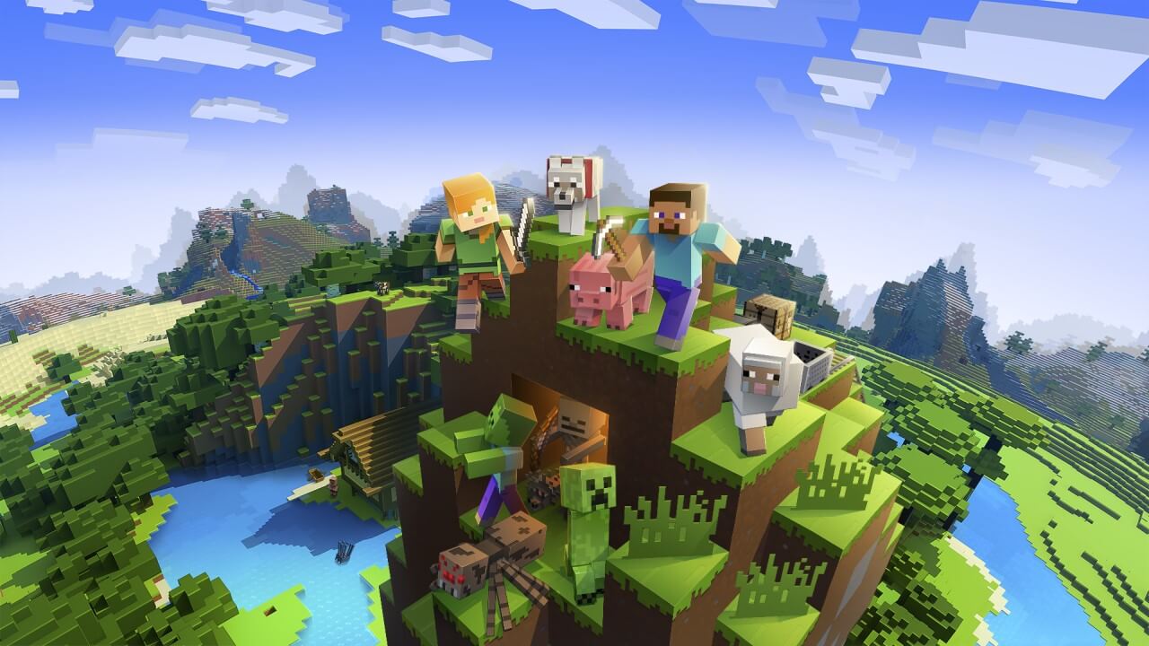 Minecraft title artwork with characters, Minecraft Patch Notes, Minecraft Update 1.19.20
