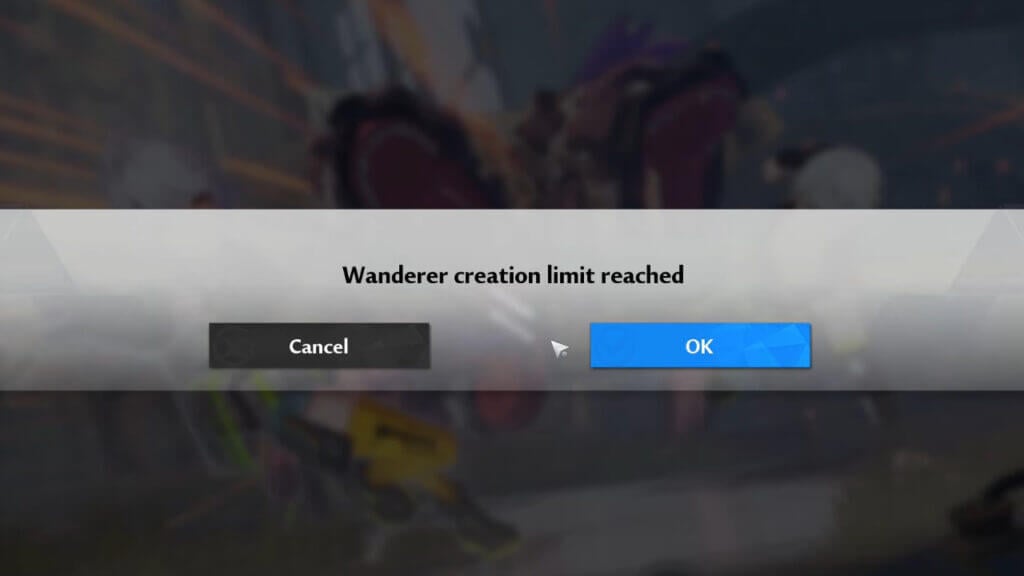 Tower of Fantasy How To Fix Wanderer Creation Limit Reached