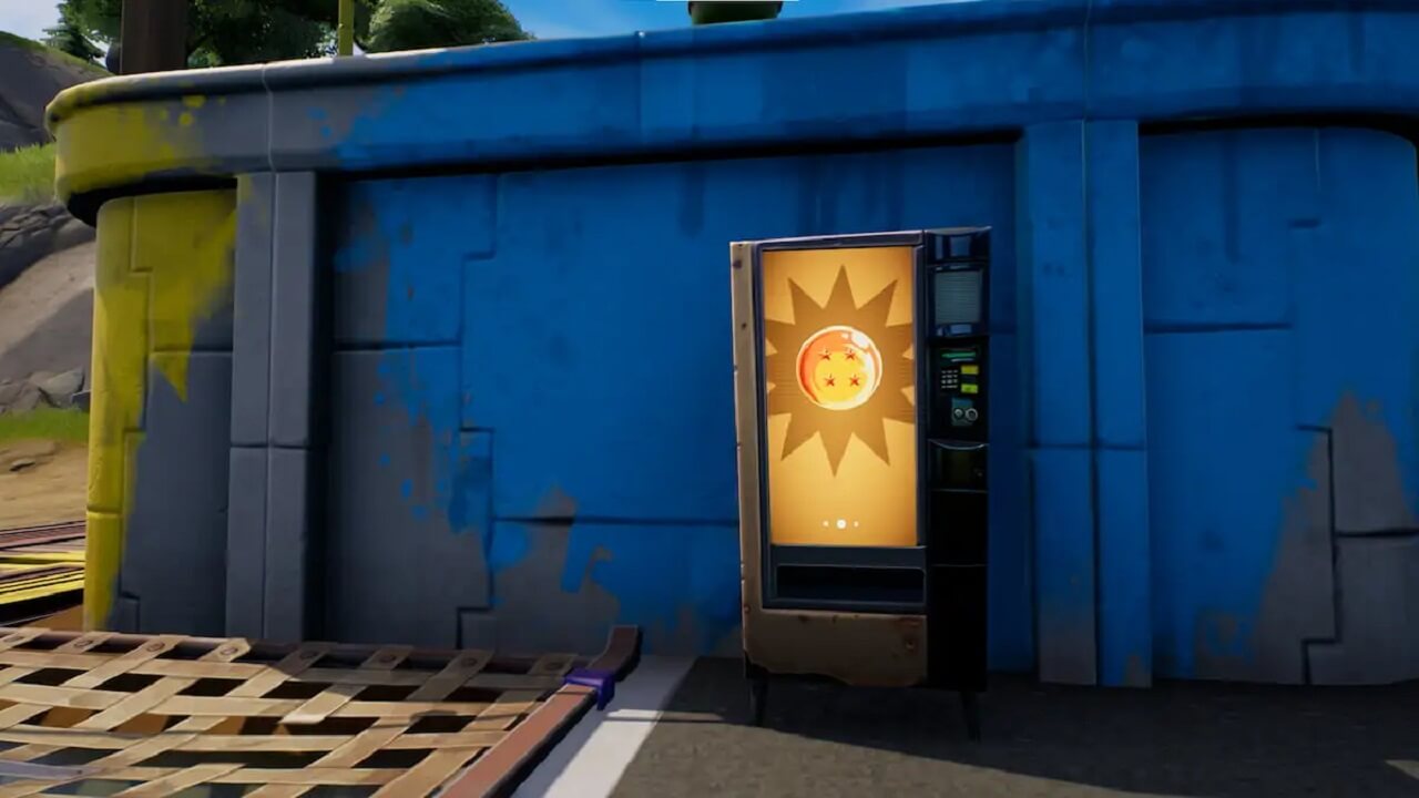 fortnite dragon ball vending machine location