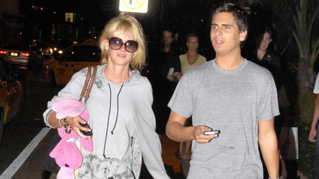 Scott Disick and Kimberly Stewart stroll together in public