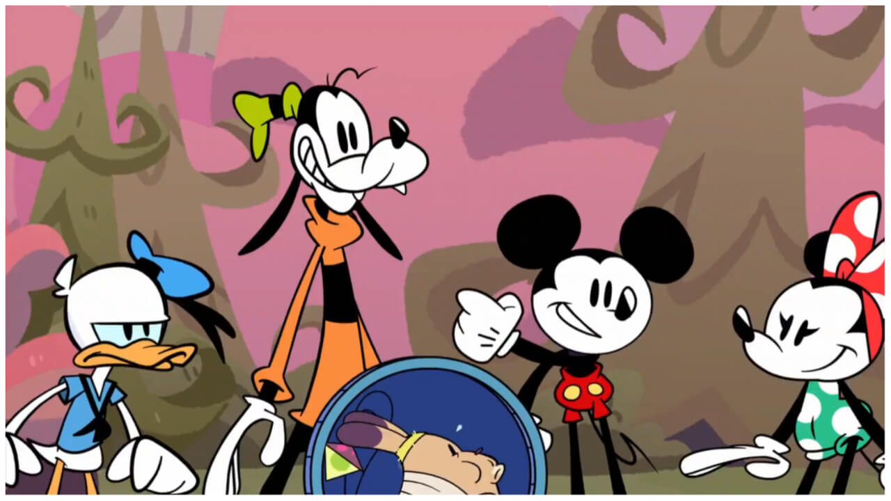 Disney Illusion Island Trailer Screenshot with Mickey Mouse