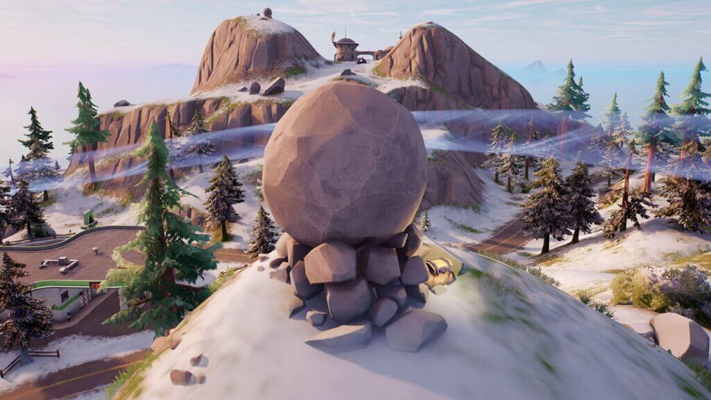 how to dislodge runaway boulder with slide kick in fortnite