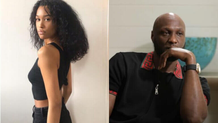 Lamar Odom Supports Daughter On Her First Fashion Show
