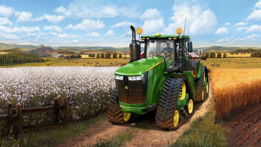 Farming Simulator 22 title artwork with vehicle, Farming Simulator Patch, Farming Simulator 22 Update