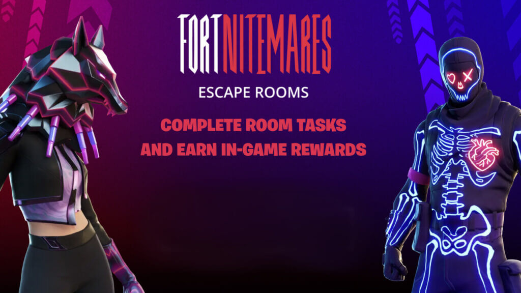 Fortnite Nightmares Escape Room Event for Fortnitemares