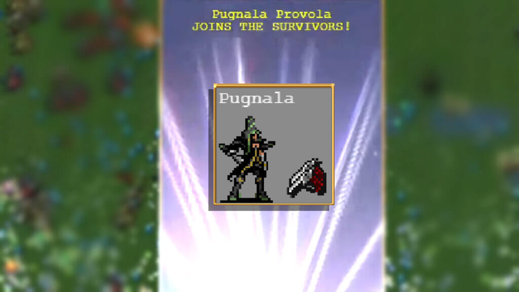 Unlocking Pugnala Provola in Vampire Survivors