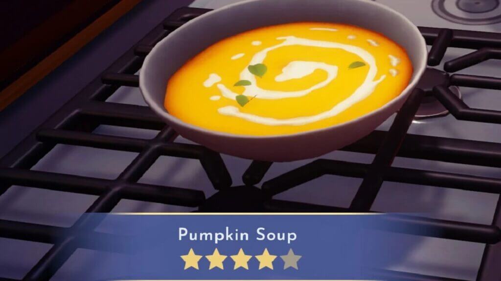 how to make pumpkin soup in disney dreamlight valley
