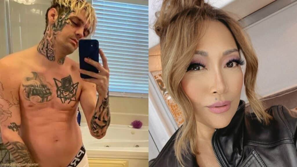 Aaron carter and Carrie Inaba