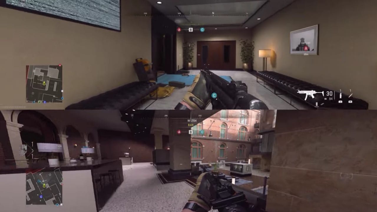 Advanced Warfare Split Screen Set Up, Call Of Duty