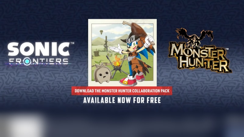 Sonic Frontiers Free Monster Hunter Collab DLC on November 10