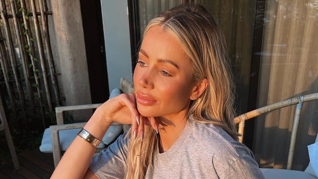 Instagram photo of Olivia Attwood appearing deep in thought