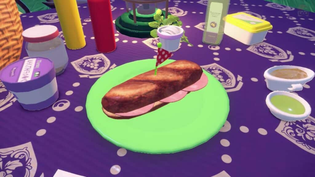 Pokémon Scarlet and Violet Picnicking Sandwich Recipes