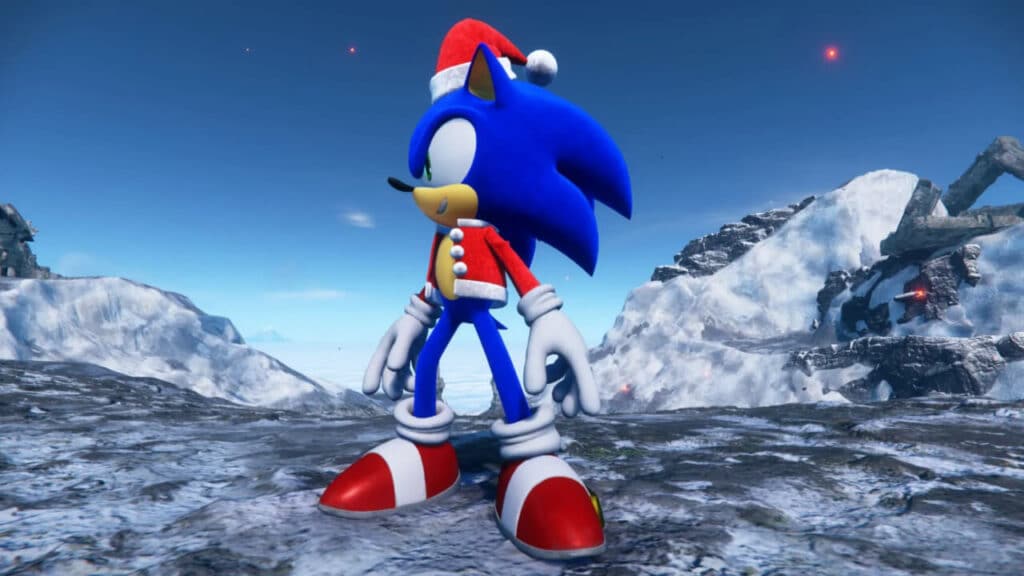 Sonic Frontiers 2023 DLC Holiday Cheer Suit Sonic Render
