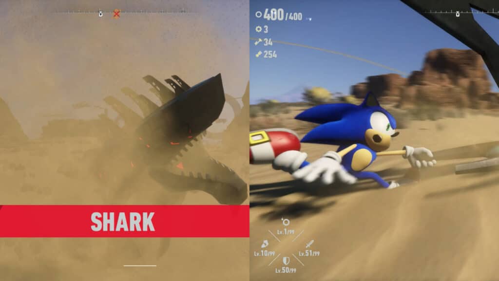 Split of how to Defeat Shark Guardians in Sonic Frontiers