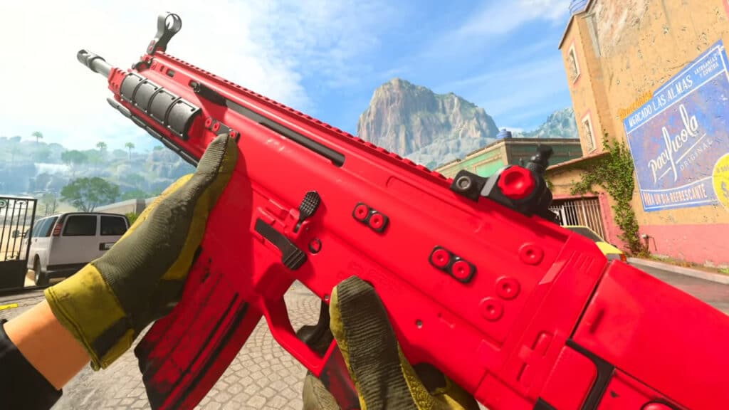 TAQ-V Red Camo Showcase in Modern Warfare 2