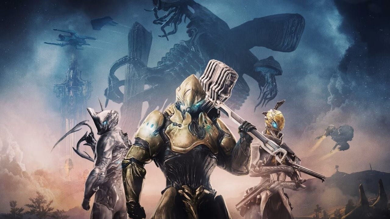 Warframe title artwork with characters, Warframe patch 2.15, Warframe update