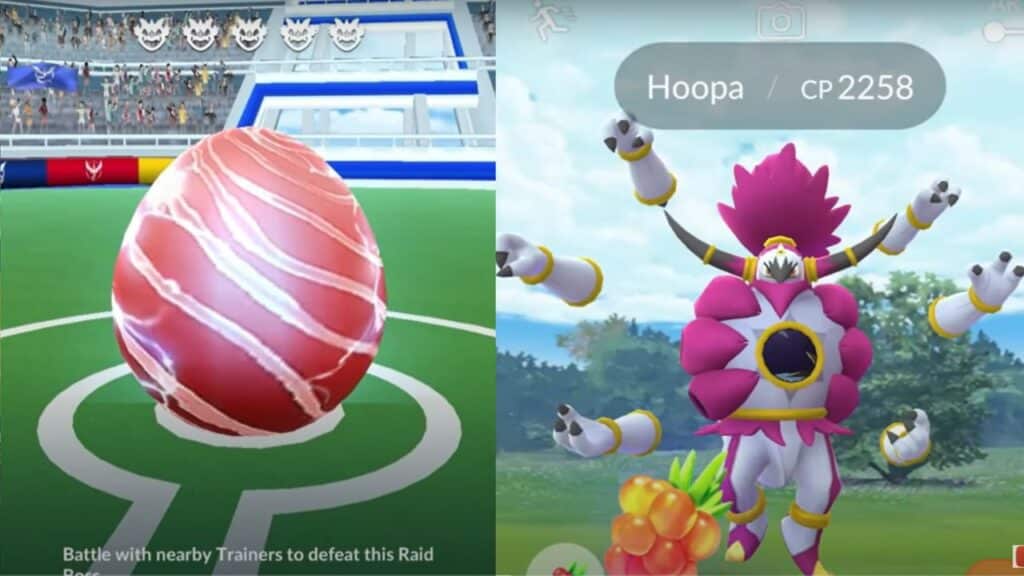 What are the red raid eggs in Pokémon Go?